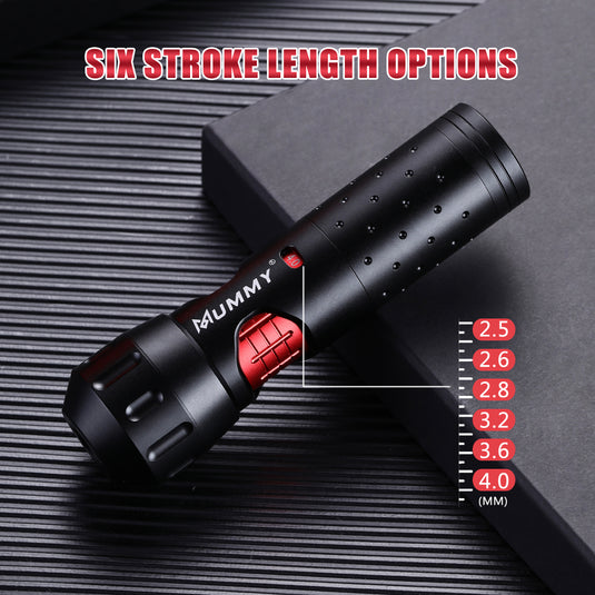 Translation missing: en.Mummy Pharaoh Wireless Tattoo pen Machine with adjustable Stroke length 2.5mm-4.0mm