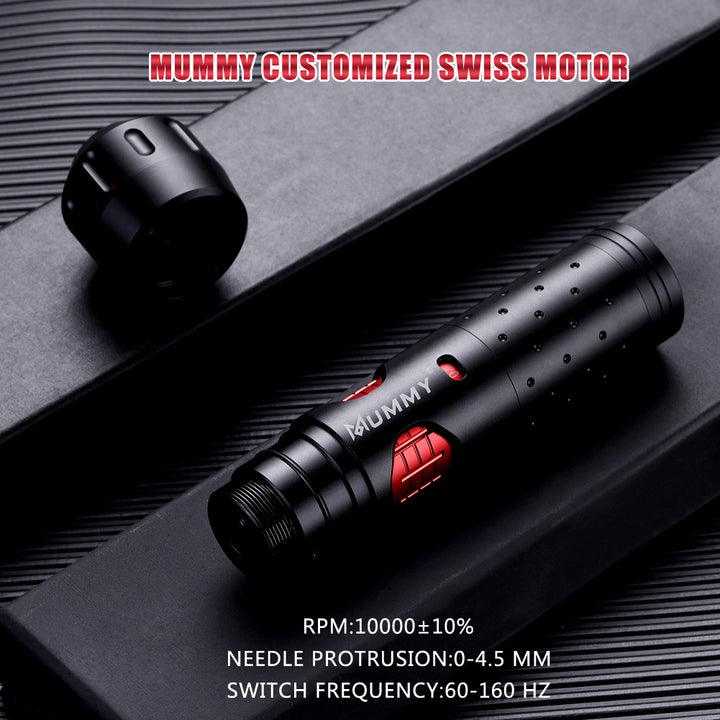Translation missing: fr.Mummy Pharaoh Wireless Tattoo pen Machine with adjustable Stroke length 2.5mm-4.0mm
