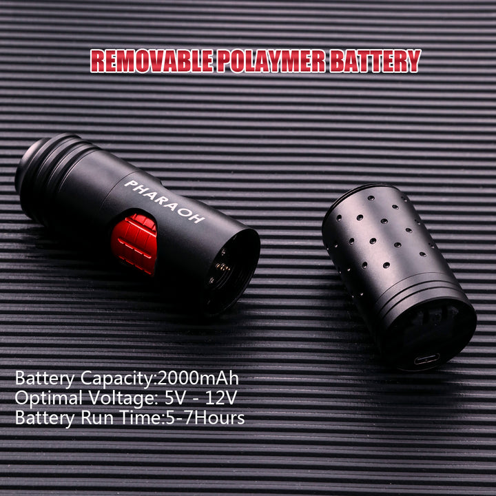Translation missing: fr.Mummy Pharaoh Wireless Tattoo pen Machine with adjustable Stroke length 2.5mm-4.0mm